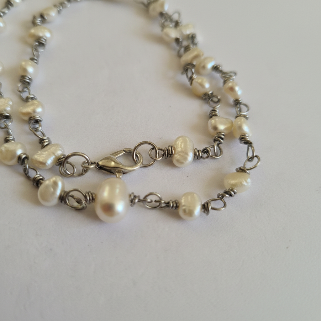 Baroque Pearl Chain Necklace