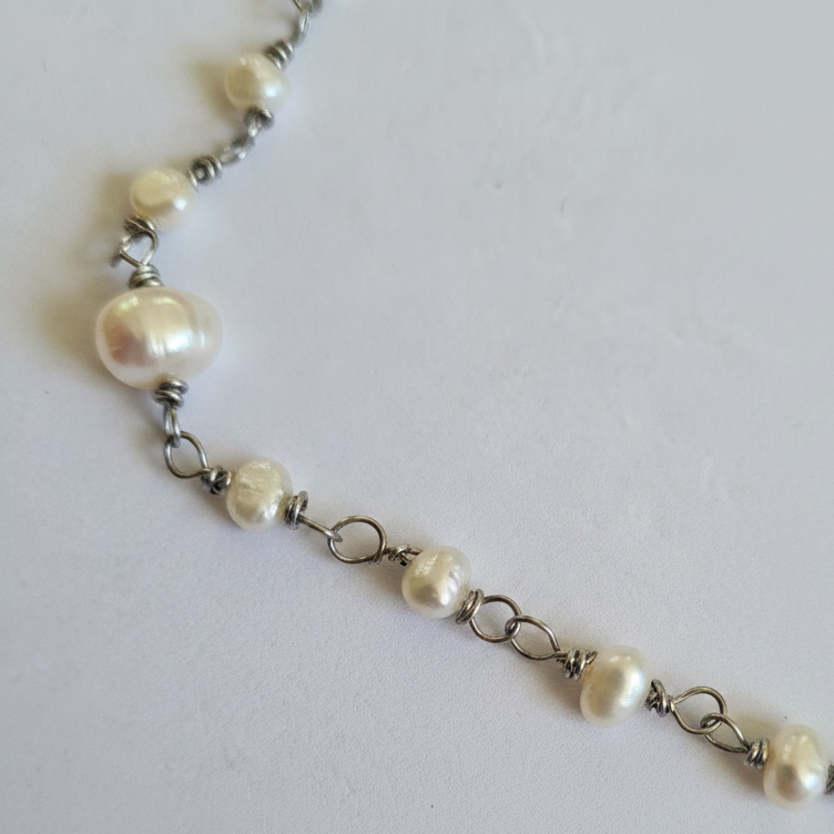 Baroque Pearl Chain Necklace