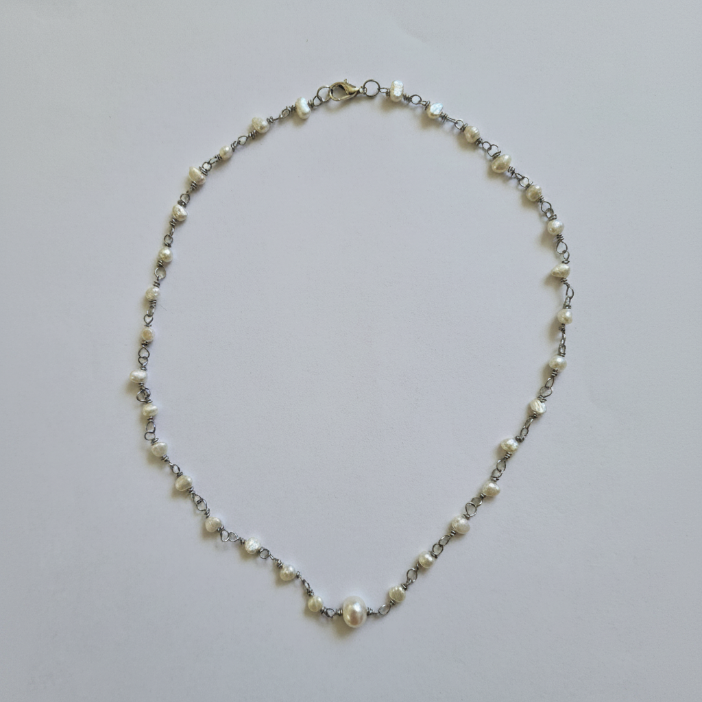 Baroque Pearl Chain Necklace