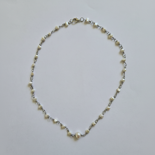 Baroque Pearl Chain Necklace
