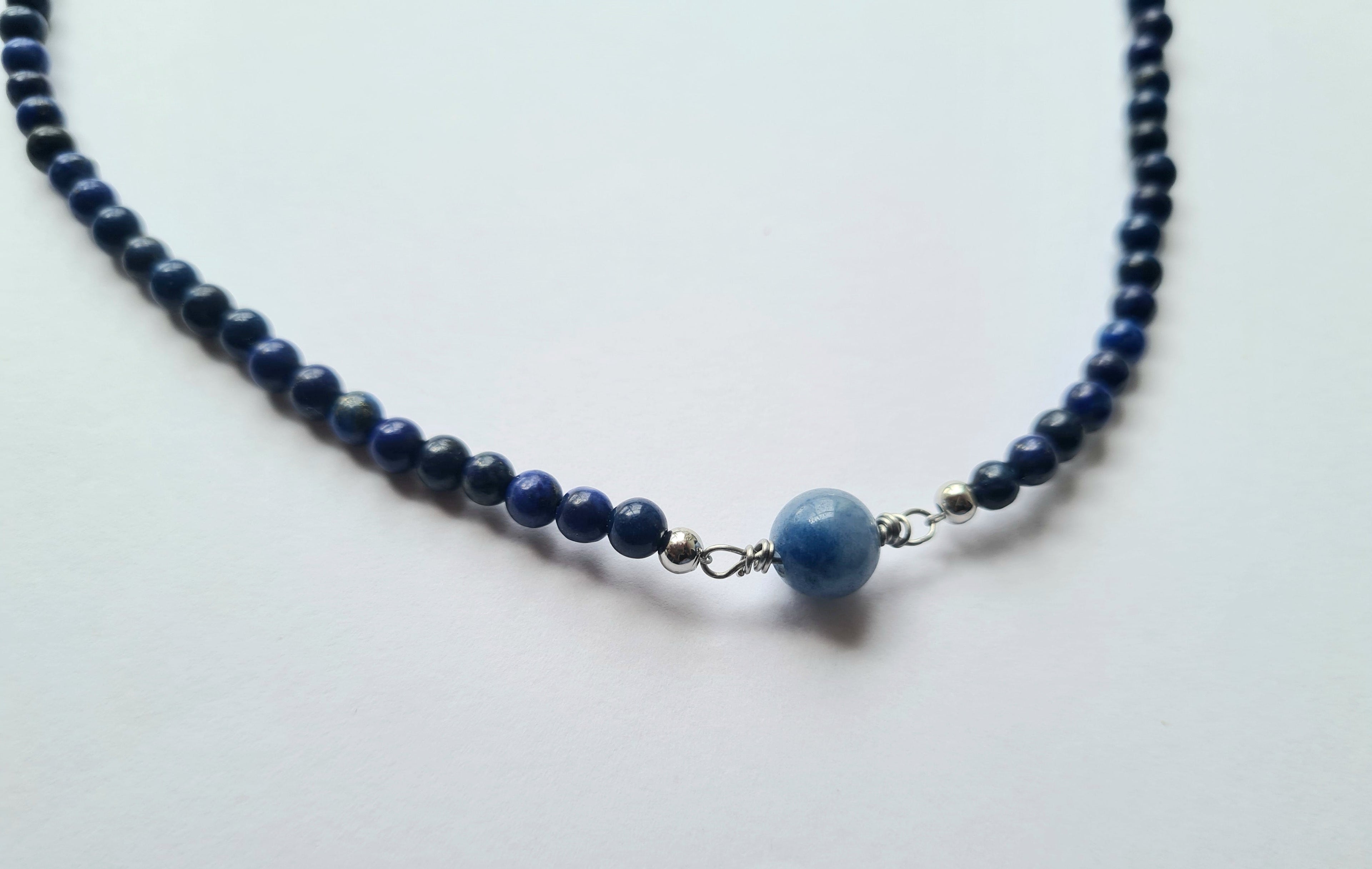 Handmade Lapis Lazuli Gemstone Necklace