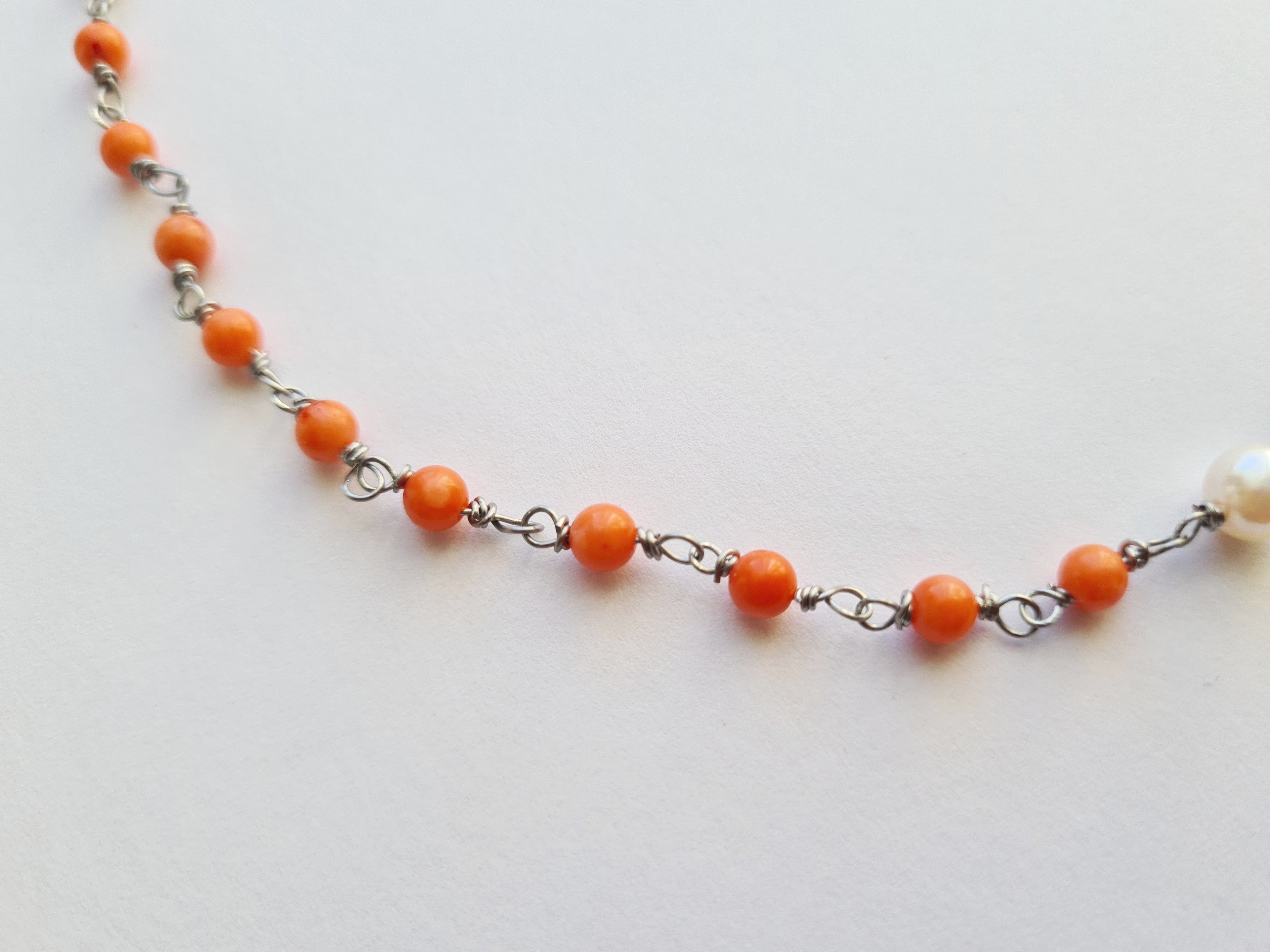 Coral & Pearl Necklace