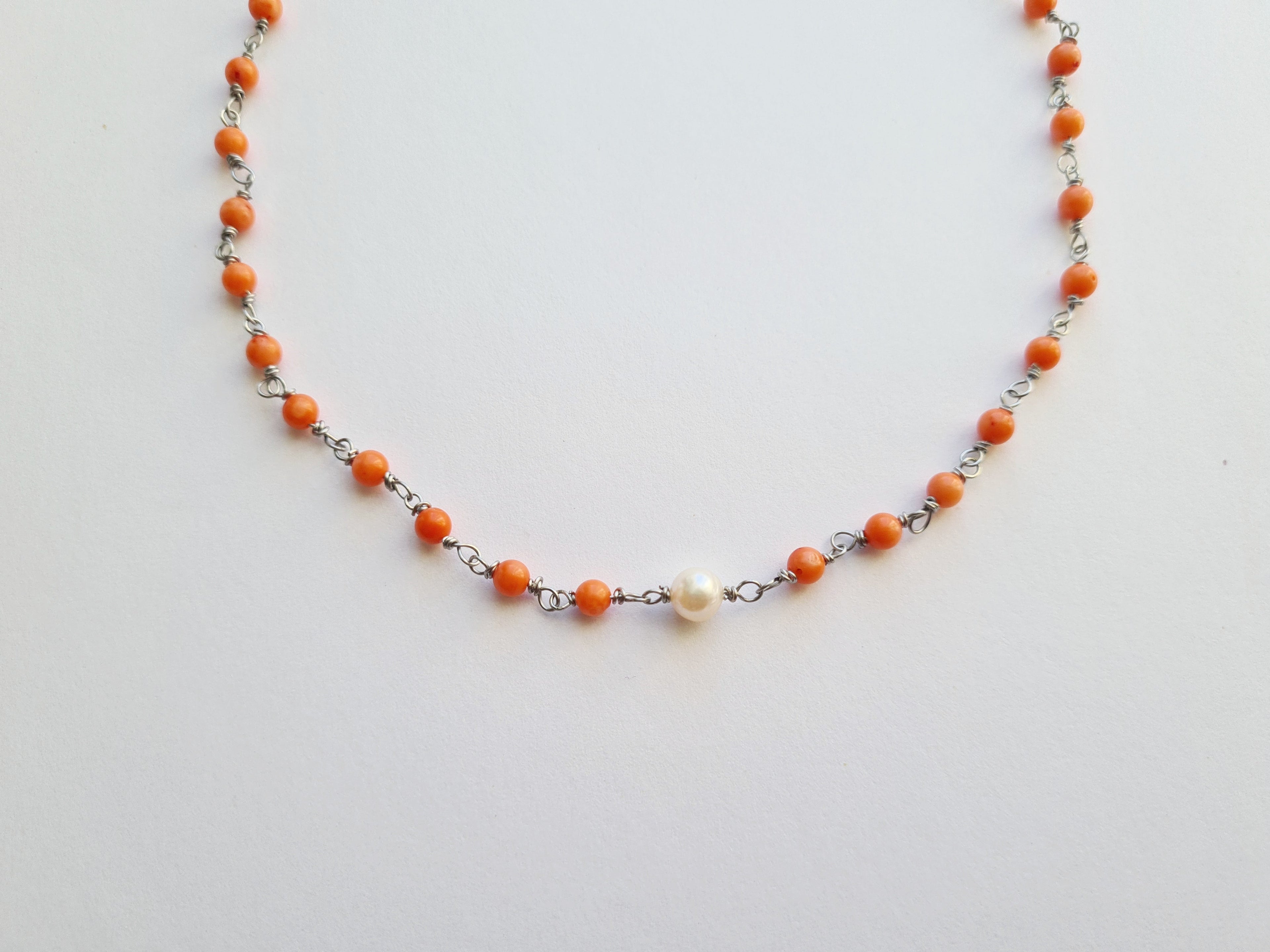 Coral & Pearl Necklace