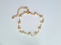 Handmade Freshwater Pearl Gold Wire-Wrapped Bracelet