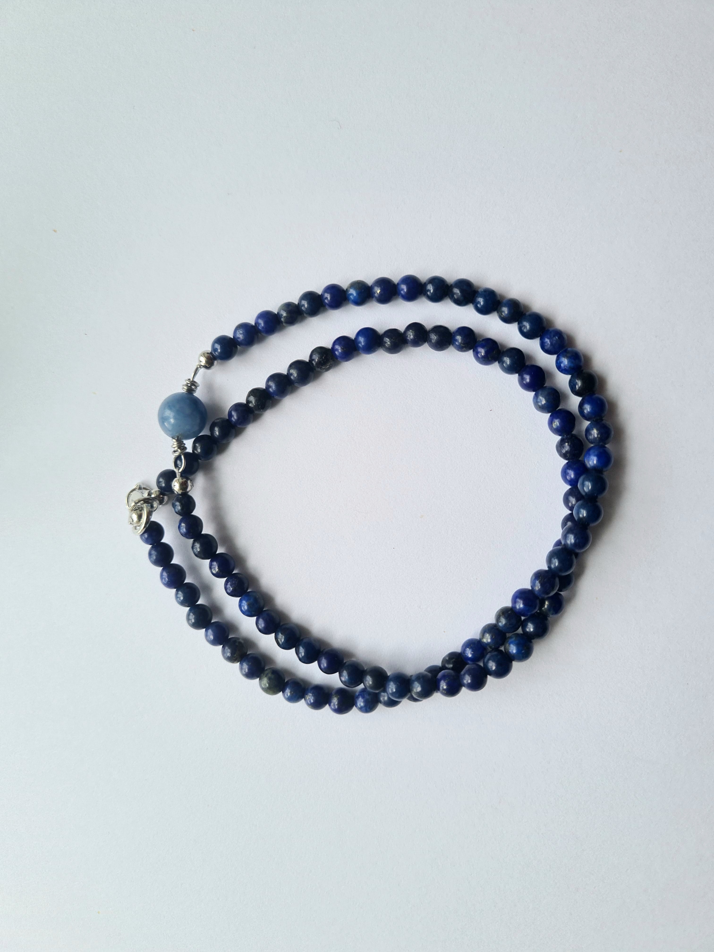 Handmade Lapis Lazuli Gemstone Necklace