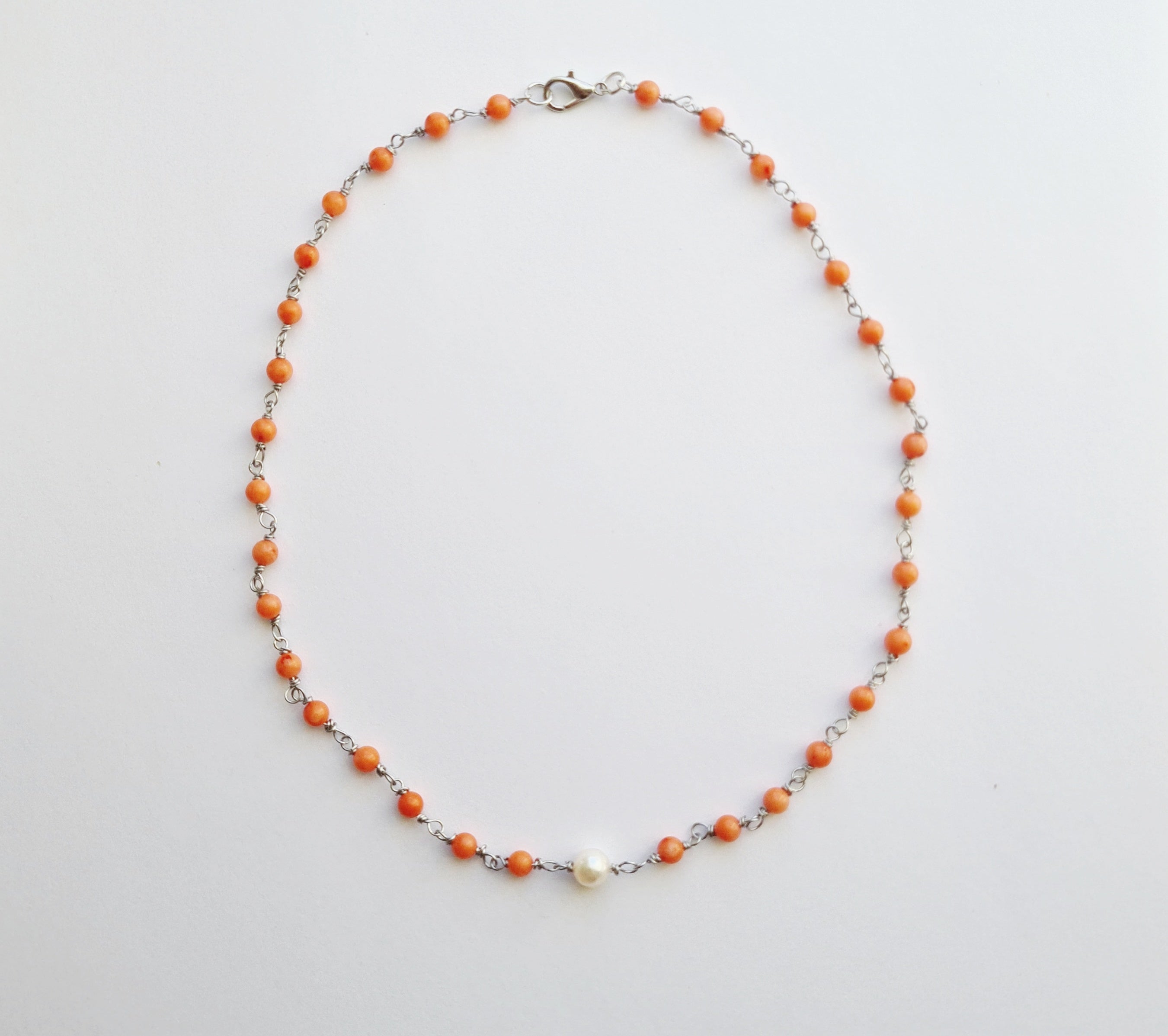 Coral & Pearl Necklace